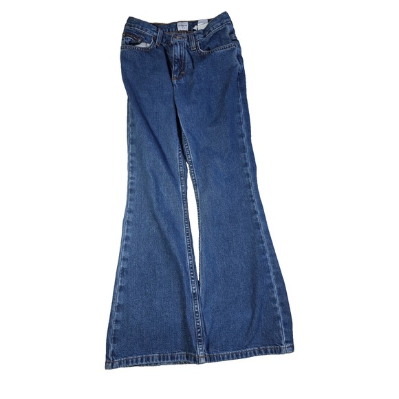 Vintage Calvin Klein Jeans Women's Size 7 Flare Bootcut Denim Indigo Y2K 90s - Picture 1 of 11